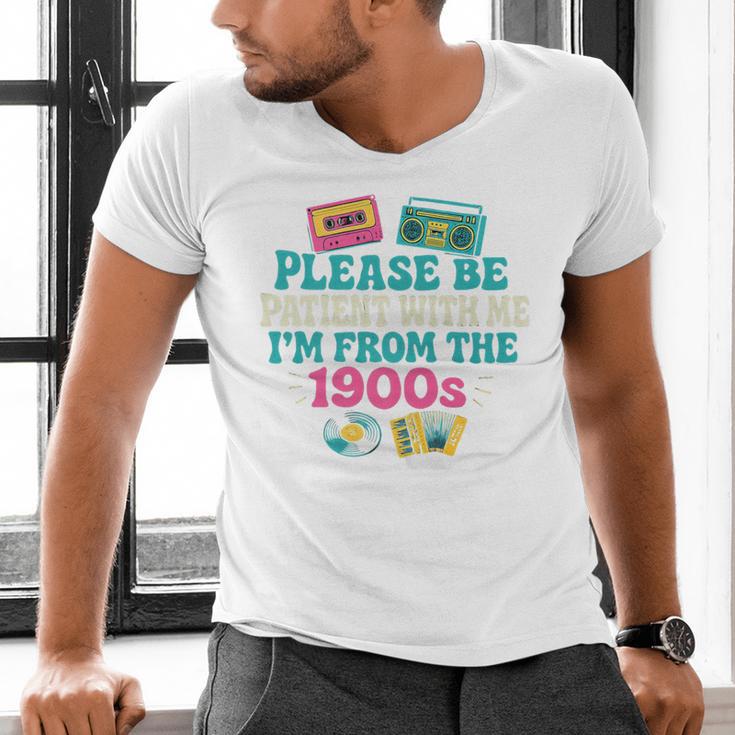 Please Be Patient With Me I'm From The 1900s Vintage For Man Premium Men's V-Neck T-Shirt