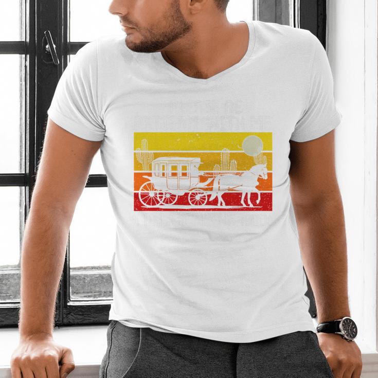 Please Be Patient With Me I'm From The 1900s Vintage Sun Set Premium Men's V-Neck T-Shirt