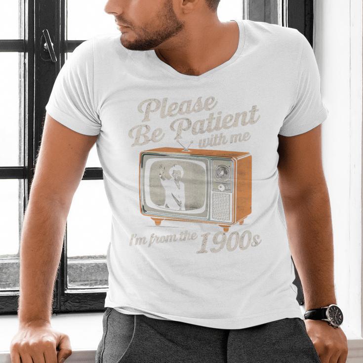 Please Be Patient With Me I'm From The 1900s Vintage TV Premium Men's V-Neck T-Shirt Please Be Patient With Me I'm From The 1900s Vintage TV Premium Men's V-Neck T-Shirt