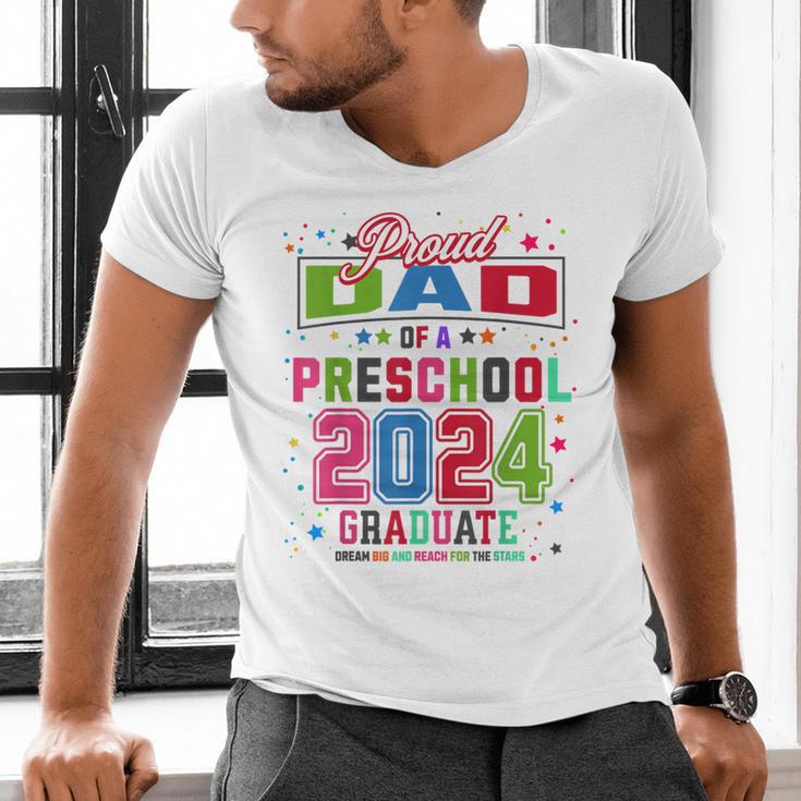 Pre School Graduation Idea For Dad & Preschool Graduation Men's V-Neck T-Shirt