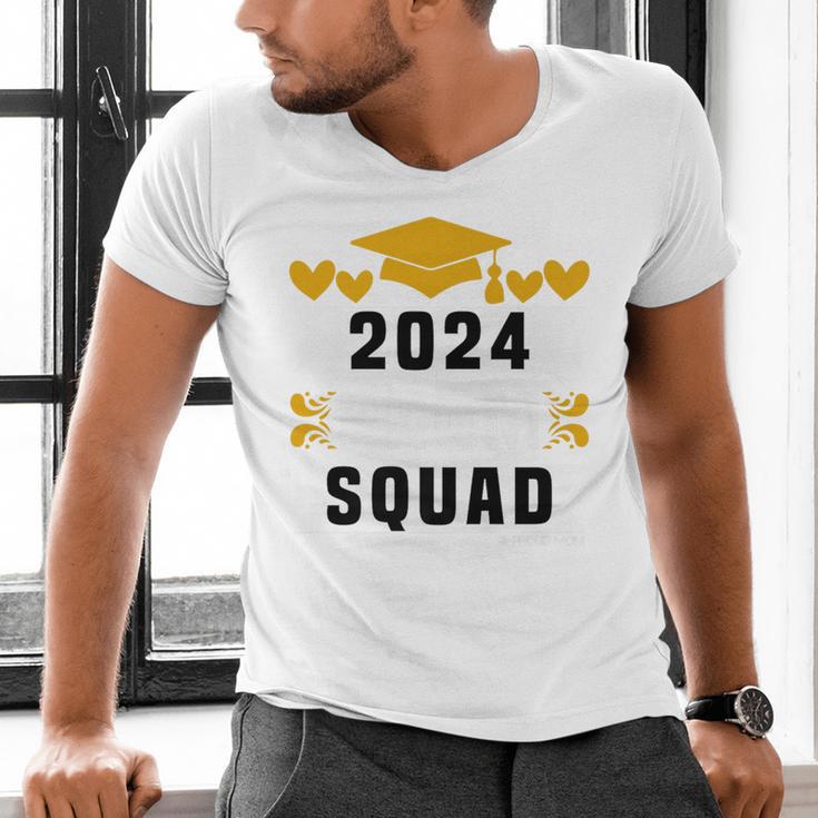 Prom Squad 2024 High School Graduation Party Premium Men's V-Neck T-Shirt