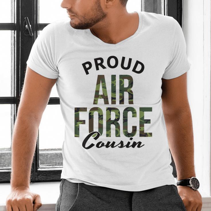 Proud Air Force Cousin Deployment Homecoming Graduation USAF Men's V-Neck T-Shirt
