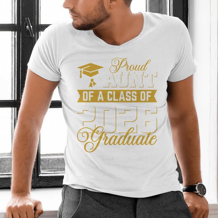 Proud Aunt Of A Class Of 2026 Graduate Senior Graduation 26 Men's V-Neck T-Shirt