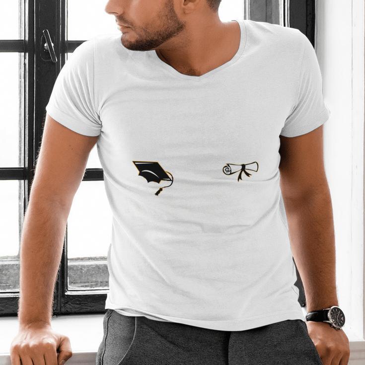 Proud Grandma Of A 2025 College Graduate Graduation Men's V-Neck T-Shirt