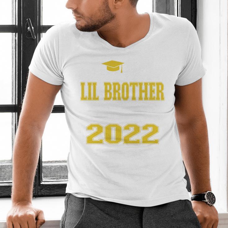 Proud Little Brother Of 2022 Graduate Class 2022 Graduation Men's V-Neck T-Shirt