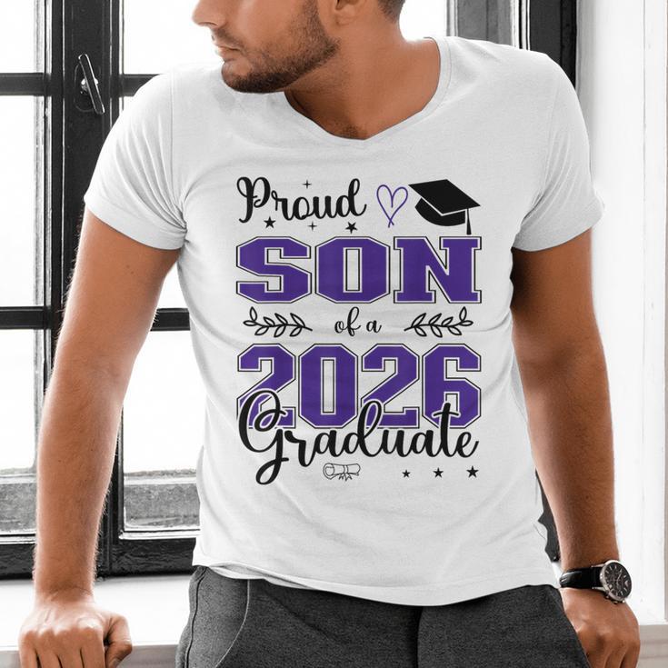 Proud Son Of a Class Of 2026 Graduate For Graduation Men's V-Neck T-Shirt