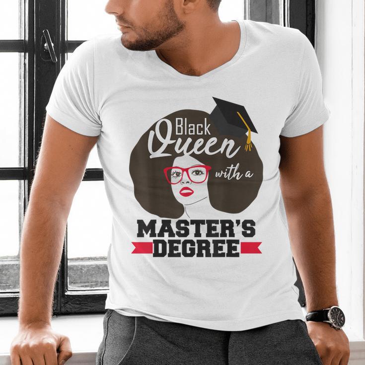 Queen Masters Degree Graduation Social Work MSW MPH Men's V-Neck T-Shirt