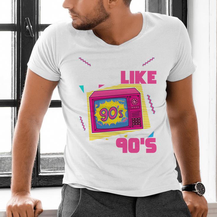Rad Just Like The 90s 90s Aesthetic Nostalgia 1990s Retro Men's V-Neck T-Shirt Rad Just Like The 90s 90s Aesthetic Nostalgia 1990s Retro Men's V-Neck T-Shirt