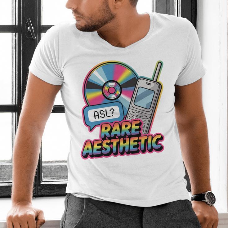 Rare Aesthetic Retro Nostalgia Y2K Vibes Men's V-Neck T-Shirt