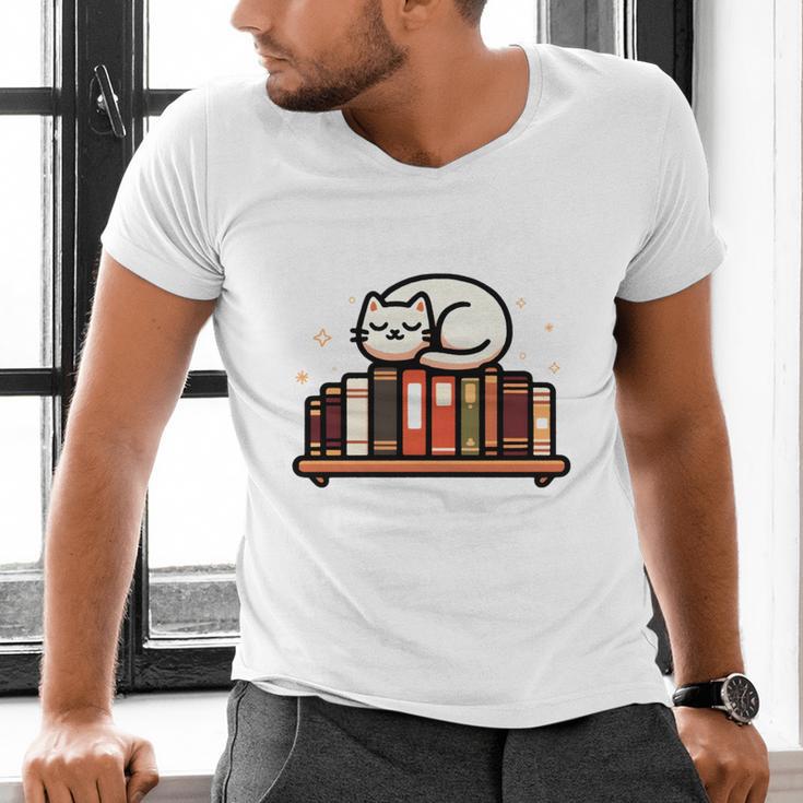 Read More Banned Books Reader Cat Lover Librarian Freedom Men's V-Neck T-Shirt Read More Banned Books Reader Cat Lover Librarian Freedom Men's V-Neck T-Shirt