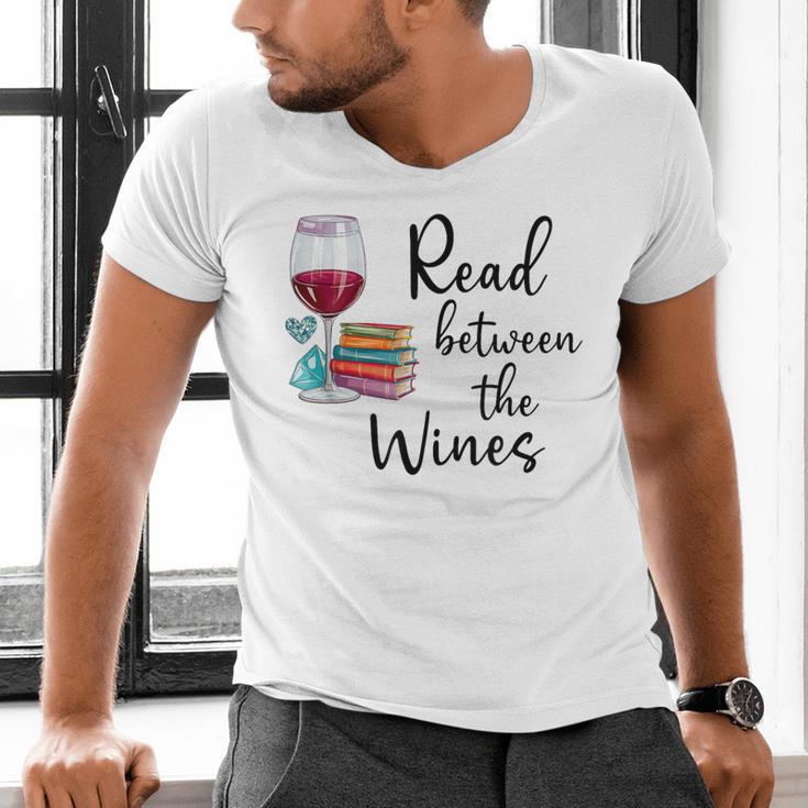 Read Between The Wines Im Just a Girl Who Loves Books & Wine Men's V-Neck T-Shirt Read Between The Wines Im Just a Girl Who Loves Books & Wine Men's V-Neck T-Shirt