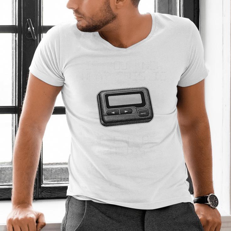 Retro Pager 90s Nostalgia Premium Tri-Blend Men's V-Neck T-Shirt Retro Pager 90s Nostalgia Premium Tri-Blend Men's V-Neck T-Shirt