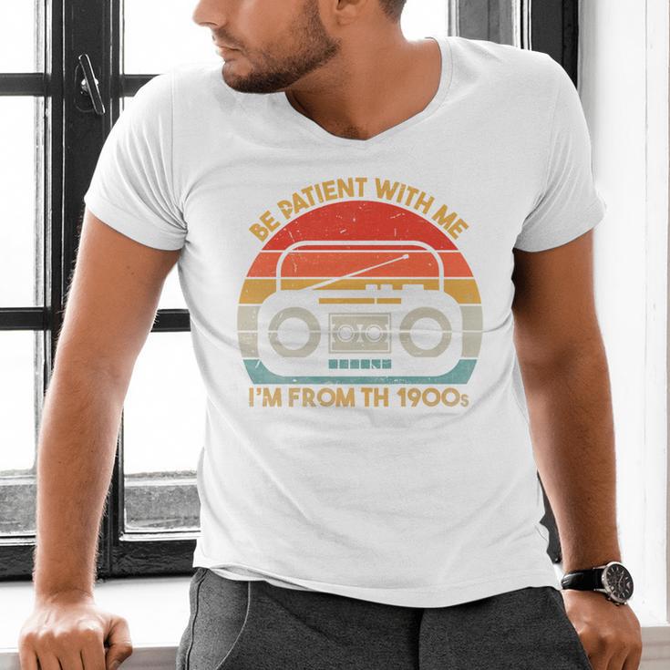 Retro Be Patient With Me I'm From The 1900s Premium Men's V-Neck T-Shirt