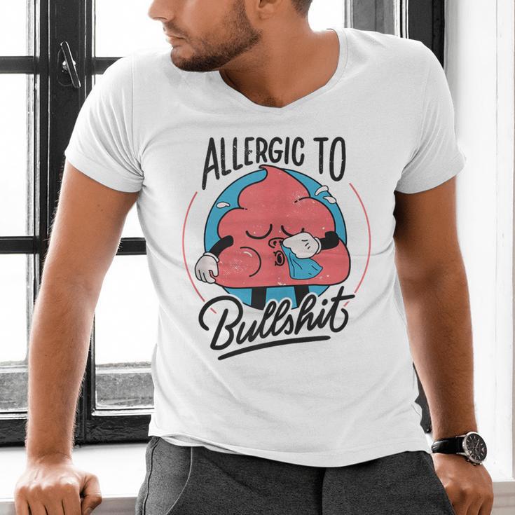 Retro Toon Introvert Sarcasm Anti-Social Nihilism Men's V-Neck T-Shirt