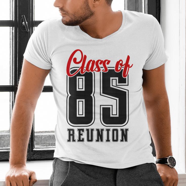 Reunion 1985 Matching Graduation High School Class Of 1985 Men's V-Neck T-Shirt