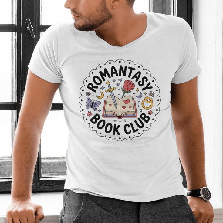 Romantasy Book Club Romance Fantasy Book Lover Tee Men's V-Neck T-Shirt