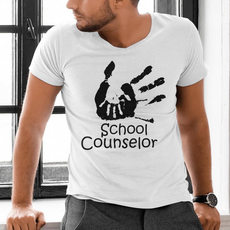 School Counselor t Shirt School Teacher Graduation Idea Men's V-Neck T-Shirt