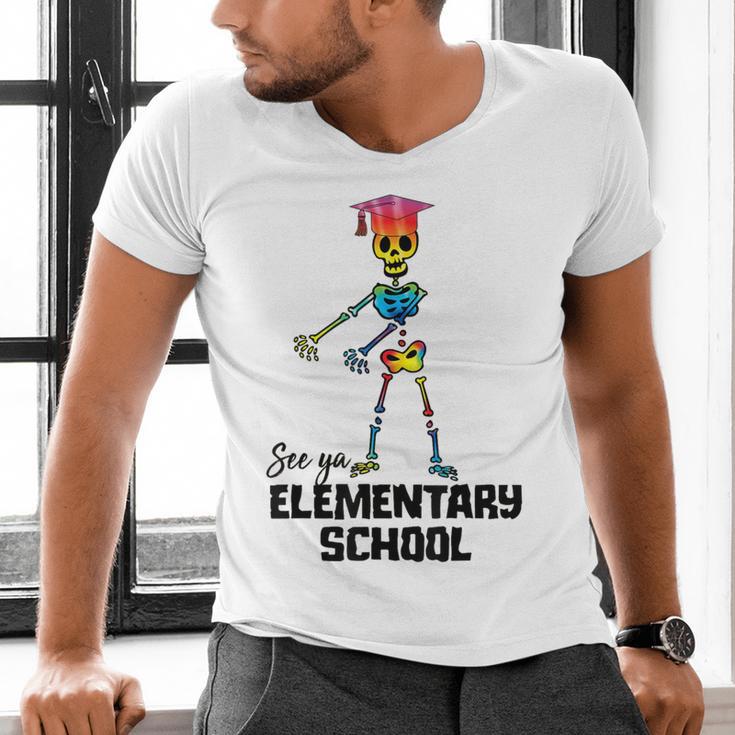 See Ya Elementary School Shirt Tie Dye Graduation Tee Men's V-Neck T-Shirt
