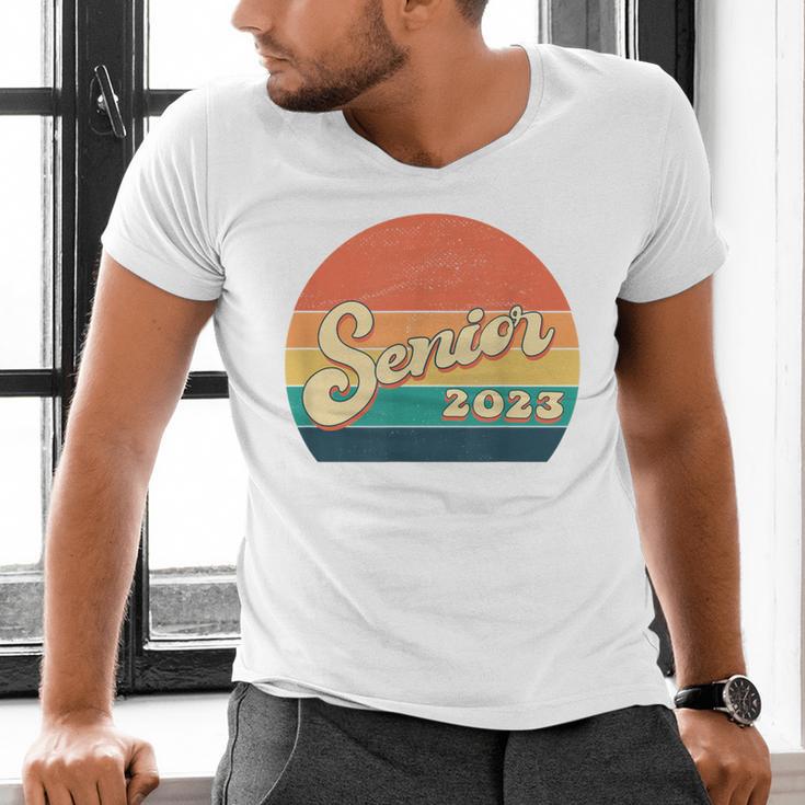 Senior 2023 Graduation My Last First Day Of Class Of 2023 Men's V-Neck T-Shirt