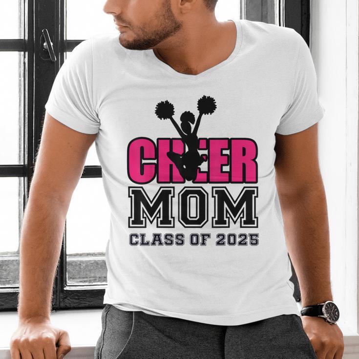 Senior Cheerleader Mom Cheer Class Of 2025 Graduation Women Men's V-Neck T-Shirt