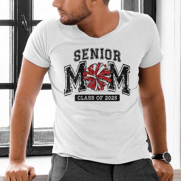 Senior Mom 2025 Cheer Mama Class Of 2025 Graduation Men's V-Neck T-Shirt