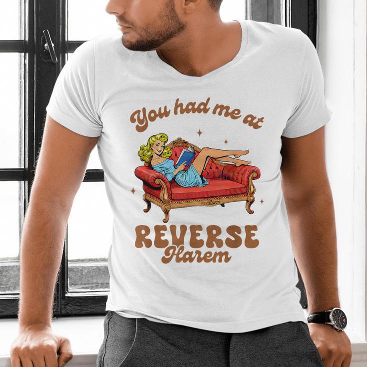 Smut Reader You Had Me At Reverse Harem Spicy Grey Book Men's V-Neck T-Shirt Smut Reader You Had Me At Reverse Harem Spicy Grey Book Men's V-Neck T-Shirt