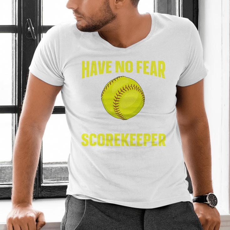 Softball Scorekeeper For a Score Book Keeper Premium Tri-Blend Men's V-Neck T-Shirt
