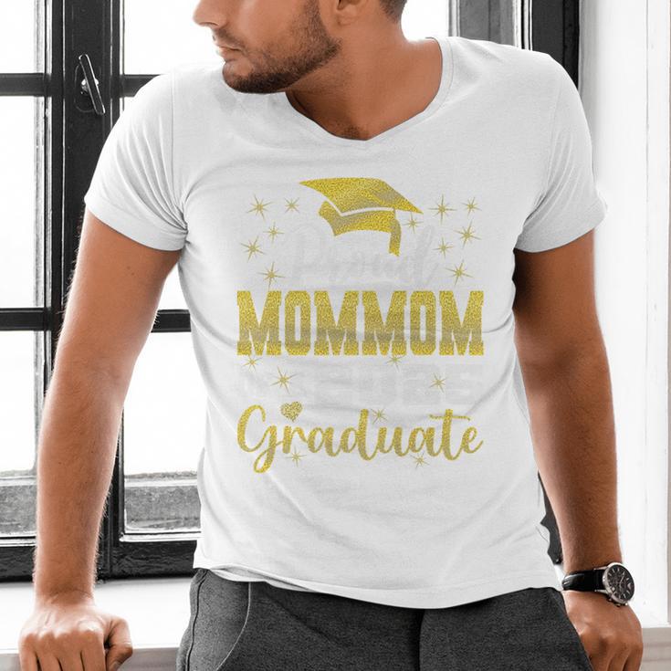 Super Proud Mommom Of 2025 Graduate Senior Graduation Family Premium Men's V-Neck T-Shirt