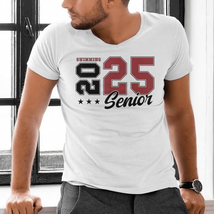 Swimming Senior Night Swimming Senior 2025 Graduation 59 Men's V-Neck T-Shirt