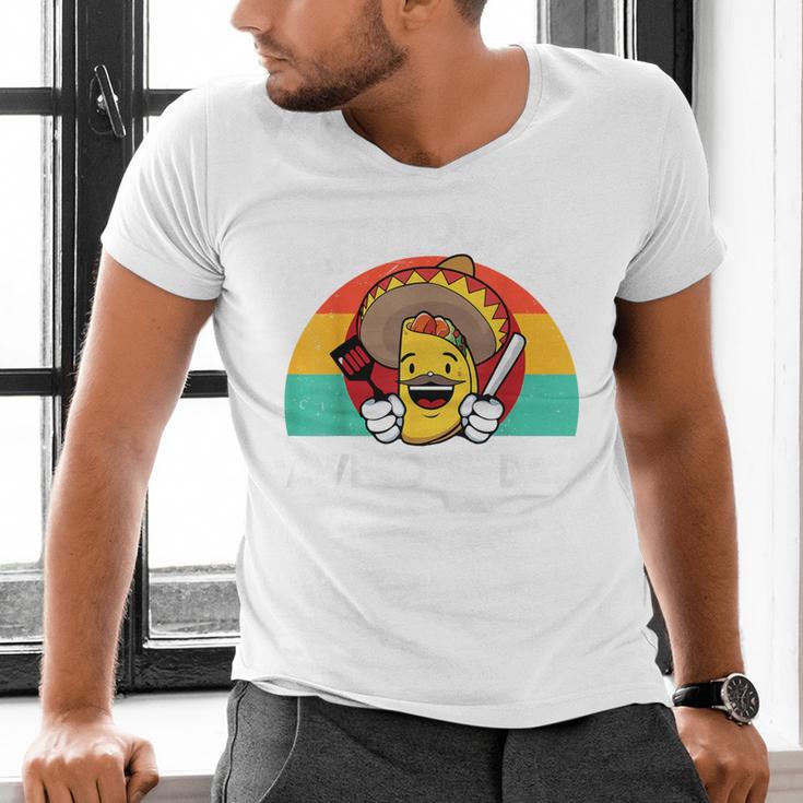 Taco Bout Awesome Dad Cinco De Mayo Mexican Men Men's V-Neck T-Shirt