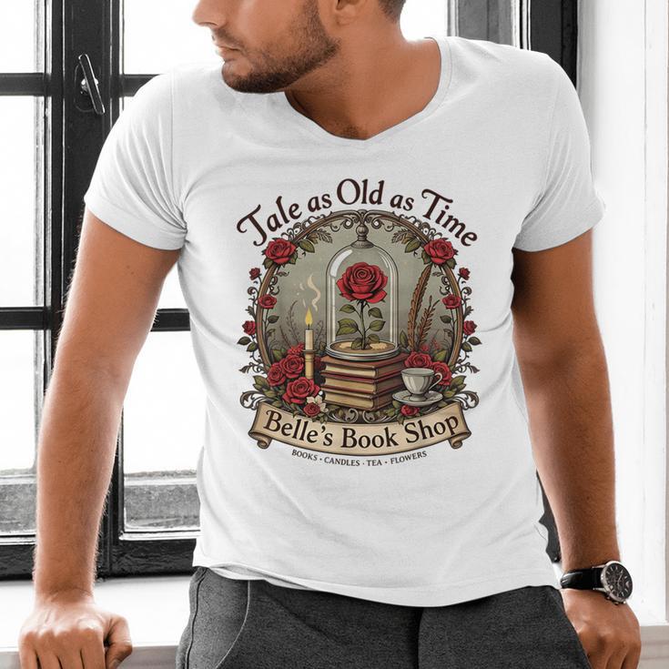 Tale As Old As Time Belle's Book Shop Book Coffee Book Men's V-Neck T-Shirt
