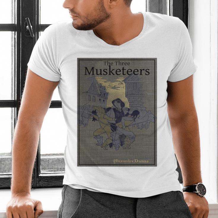 The Three Musketeers Book Cover Men's V-Neck T-Shirt