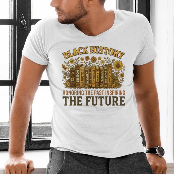 History Honoring Past Inspiring The Future Book Men's V-Neck T-Shirt History Honoring Past Inspiring The Future Book Men's V-Neck T-Shirt