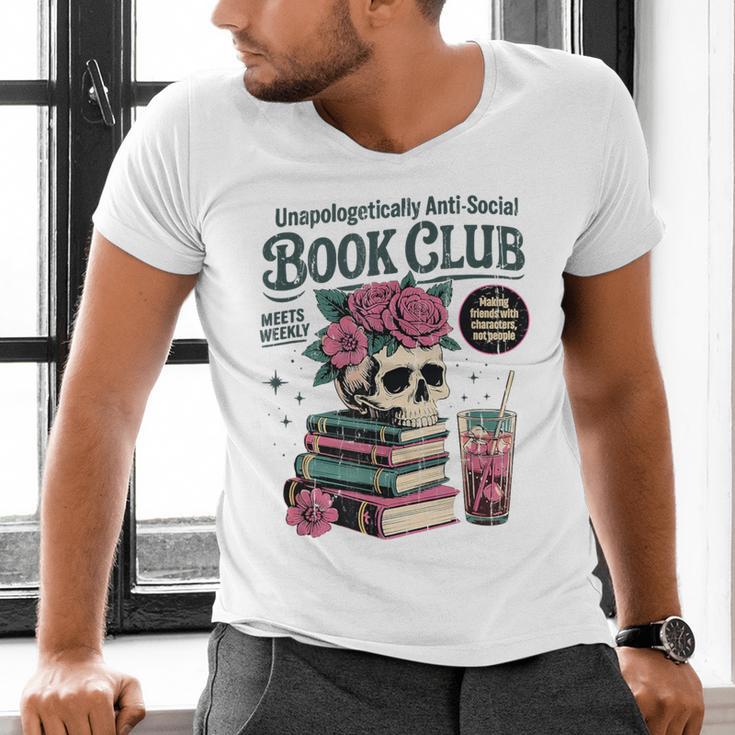 Unapologetically Anti Social Book Club Men's V-Neck T-Shirt