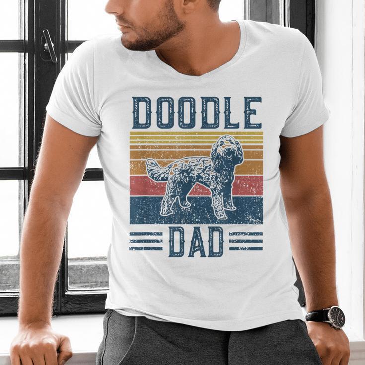 Vintage Doodle Dad Aussie Doodle & Goldendoodle Men's V-Neck T-Shirt Vintage Doodle Dad Aussie Doodle & Goldendoodle Men's V-Neck T-Shirt