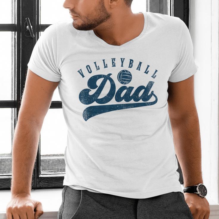 Volleyball Dad Daddy Father's Day Men's V-Neck T-Shirt