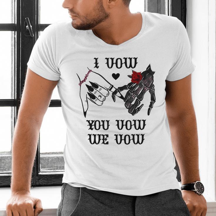 I Vow You Vow We Vow Merch Dark Romance Smutty Book Smutt Men's V-Neck T-Shirt