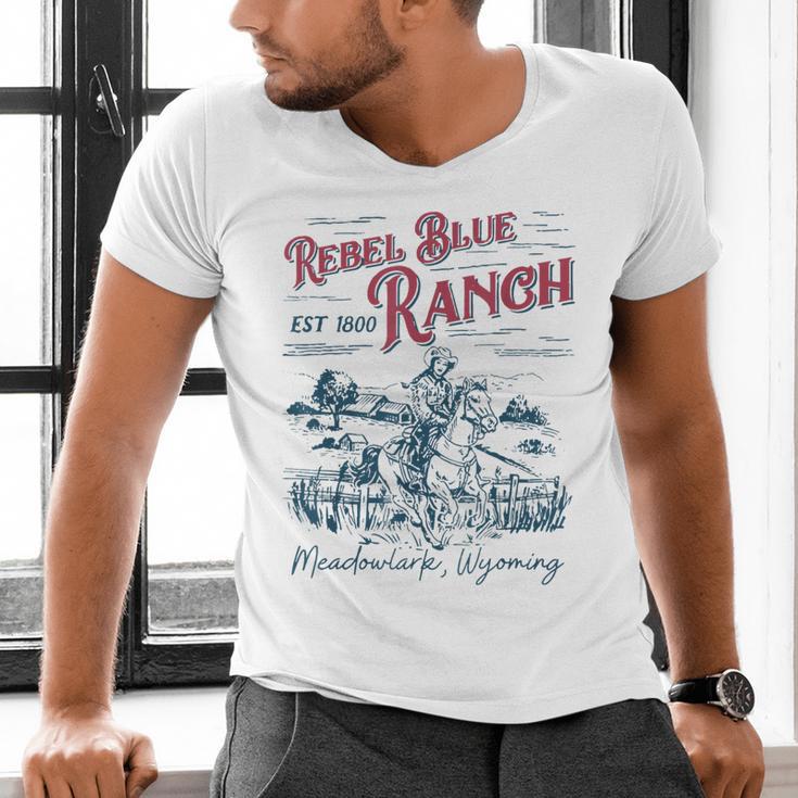 Western Book Love Cowboy Reader Bookish Bookworm Cowgirl Men's V-Neck T-Shirt