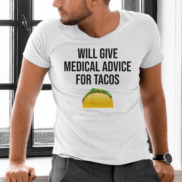Will Give Medical Advice For Tacos Shirt Graduation MD Men's V-Neck T-Shirt