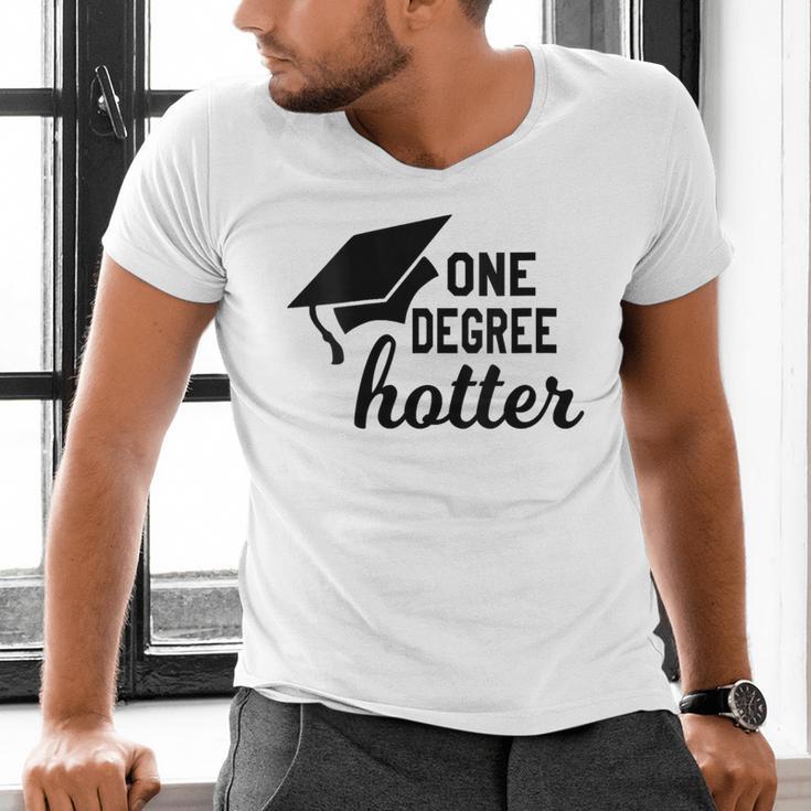 Women's One Degree Hotter College Masters PhD Graduation Party Men's V-Neck T-Shirt