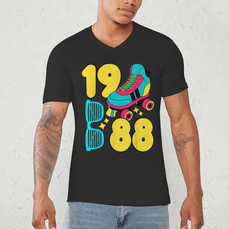 1988 Retro Raised In The 80s Old School Nostalgia Vibes Men's V-Neck T-Shirt 1988 Retro Raised In The 80s Old School Nostalgia Vibes Men's V-Neck T-Shirt