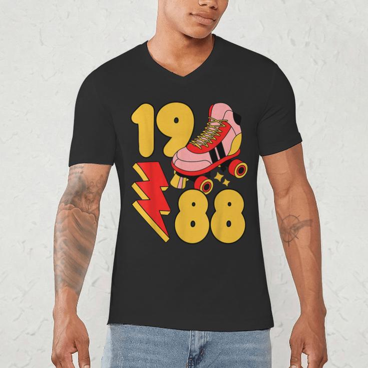 1988 Retro Roller Skate Vintage 80s Nostalgia Collector Men's V-Neck T-Shirt