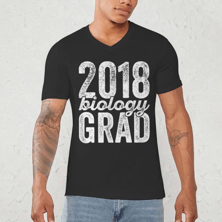 2018 Biology Graduation Biologist Graduate Degree Men's V-Neck T-Shirt