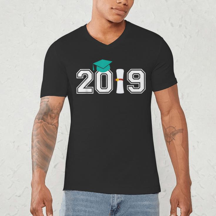 2019 Graduate Graduation Shirt For Senior 2019 Men's V-Neck T-Shirt