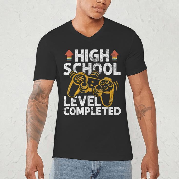 2019 High School Graduation Gamer Graduation Men's V-Neck T-Shirt