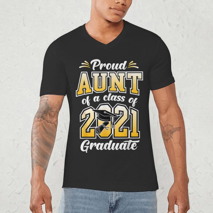 2021 Graduation Shirts For Family 2021 Graduation For Aunt Men's V-Neck T-Shirt