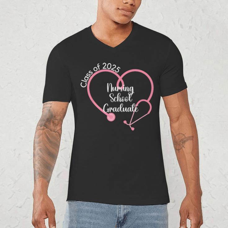 2025 Nursing School Graduate Nurse Graduation Men's V-Neck T-Shirt