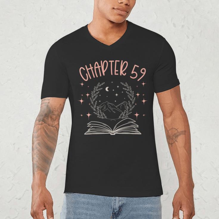 59th Birthday Women Book Lovers Chapter 59 Its My Birthday Men's V-Neck T-Shirt 59th Birthday Women Book Lovers Chapter 59 Its My Birthday Men's V-Neck T-Shirt