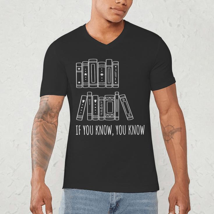 6 7 If You Know You Know Books Six Seven Meme Men's V-Neck T-Shirt