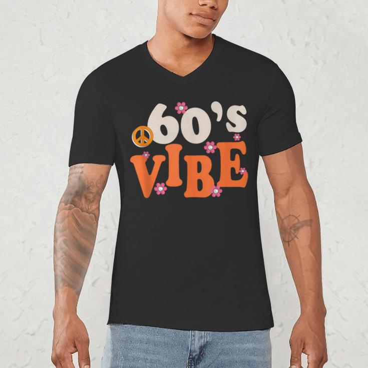60's Vibe Retro Nostalgia Classic Mixtape Era 1960s Party Men's V-Neck T-Shirt